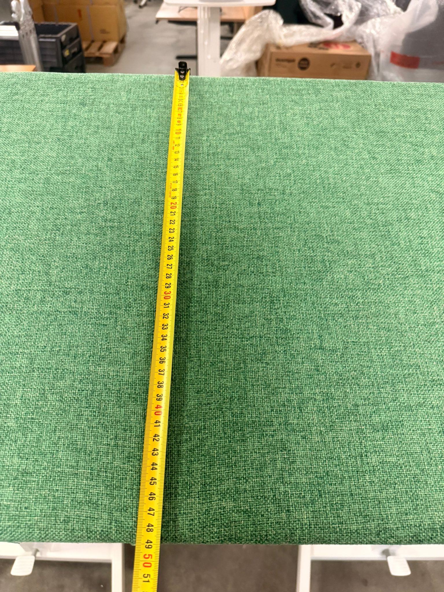 Outlet: Akoestisch bureaupaneel groen 160 x 50 cm - Afbeelding 3