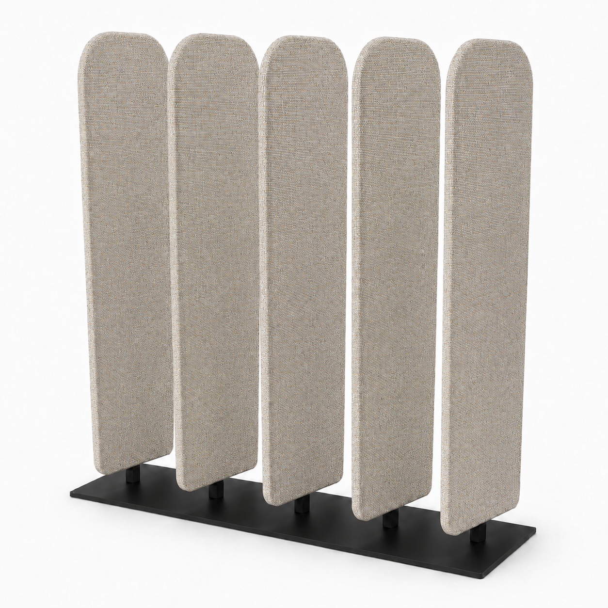Akoestische lamellen divider met ronde hoeken Large - Afbeelding 3