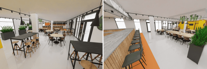 Sportkantine inrichten