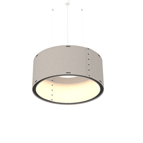 Akoestische hanglamp BuzziTrom van BuzziSpace