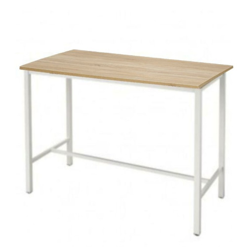 Hoge tafel met wit onderstel