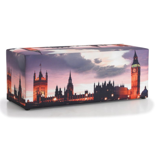 Hocker met foto London 