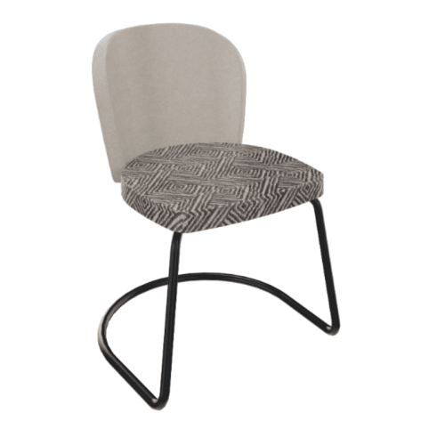 Stoel Rondo Sledeframe hoge rug