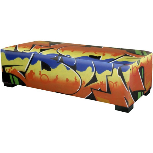 Hocker graffiti print