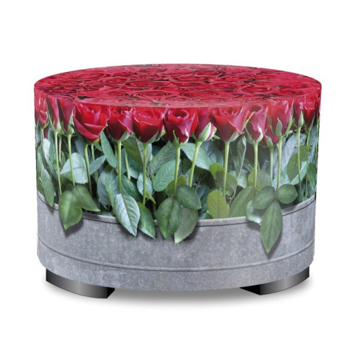 Hocker rond rozen 