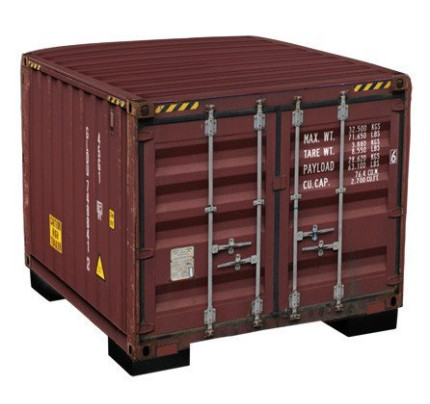 Vierkante hocker container