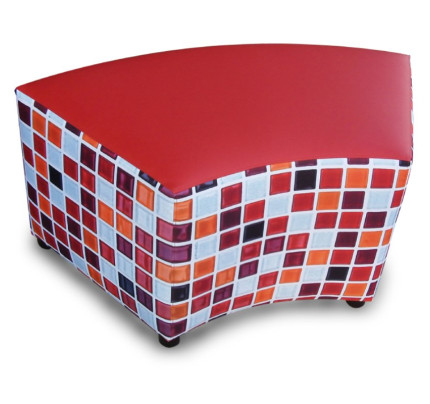 Hocker curved Mozaïek