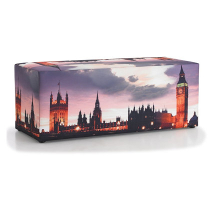 Hocker met foto London 