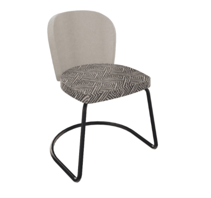 Stoel Rondo Sledeframe hoge rug