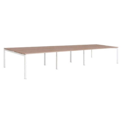 Werkplek Bench 6-persoons