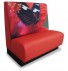 Aula meubelen met vlinderprint - bedrijfskantine inrichting - wandbank - mv kantoor