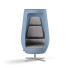 Akoestische loungestoel blauw