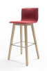 Barkruk Orte Wood Rood Voorkant