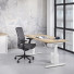 SH2 Slinger verstelbaar bureau wit