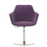 Fauteuil Reto met chromen schotelvoet