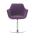 Fauteuil Reto met chromen schotelvoet