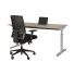 Easy bureau aluminium met robson eik