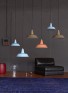 Hanglamp Funnel mooie kleuren - kunststof lamp