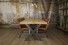 Industriële houten tafel X-poot - houten vergadertafels