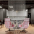 Luxe loungestoelen kantoor roze