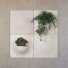 Akoestische muurpanelen met kunstplanten