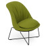 Fauteuil Mimosa groen met sledeframe