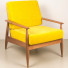 gestoffeerde loungefauteuil met armleggers