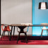 Kantine stoel met houten frame