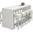 Witte hoge tafel