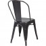 zwarte vintage stoel