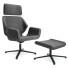 zwarte loungefauteuil