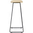 Houten kruk met sledeframe