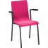 Roze gestoffeerde stoel Oscar