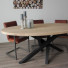 Ovale houten tafel Twist