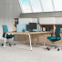 duo bureau met kast 