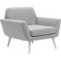 Grijze lounge fauteuil 