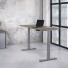 Elektrisch verstelbaar bureau XF3 - Logan eiken - aluminium
