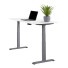 Elektrisch verstelbaar bureau XF3 - Wit - Aluminium hoog
