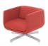 Design loungestoel rood