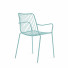 Stalen stoel Nolita - blauwe stalen stoel