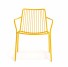 Loungestoel Nolita - gele stalen stoel voor buiten