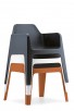 Robuuste stoel Plus 630 - stapelbare kantinstoelen