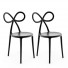 Design stoelen strik - zwart