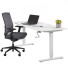 SH2 Slinger verstelbaar bureau wit