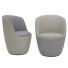 Shelly mini gestoffeerde fauteuil