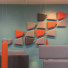 Gekleurde akoestische panelen voor kantoor