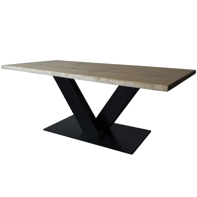 Industriële houten tafel V - - MV