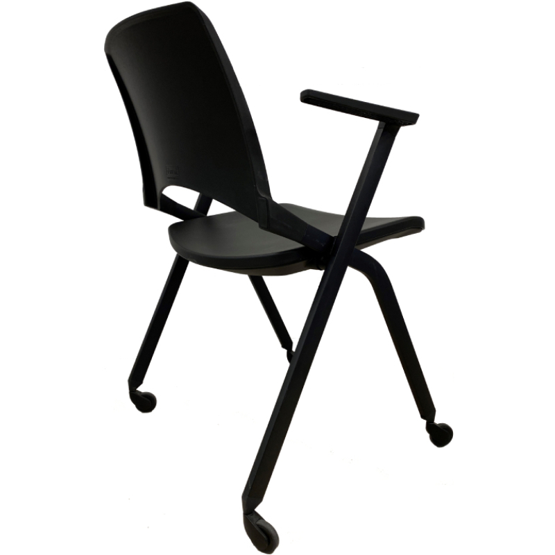 Opklapbare stoel S148 met wielen | Zaalstoelen | MV