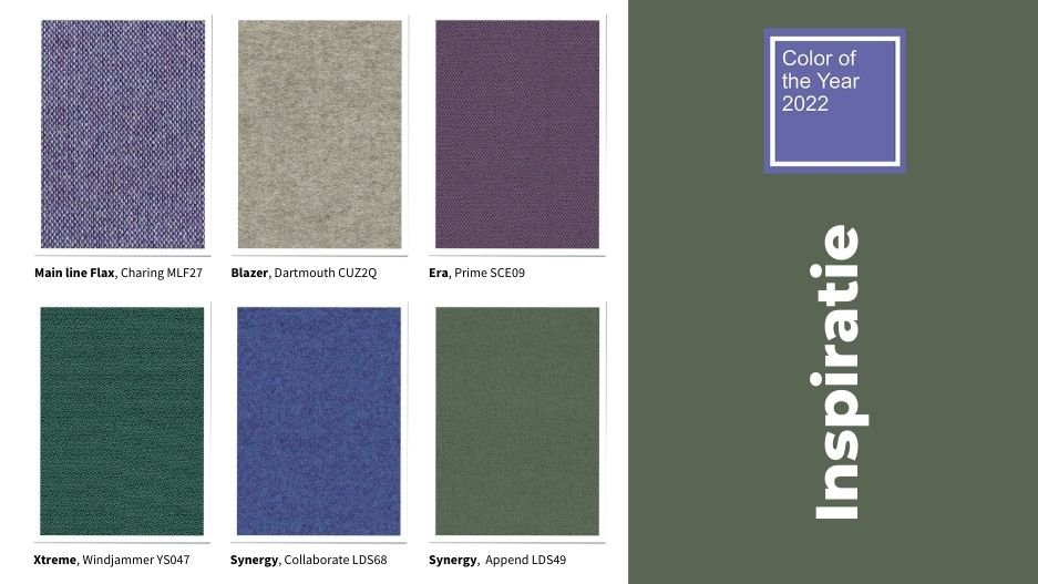 Pantone Very Peri kleurenpallet Groen Pantone Very Peri kleurenpallet Groen