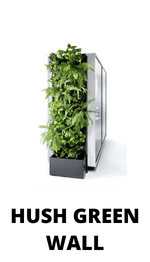 Hush green wall groene werkplek